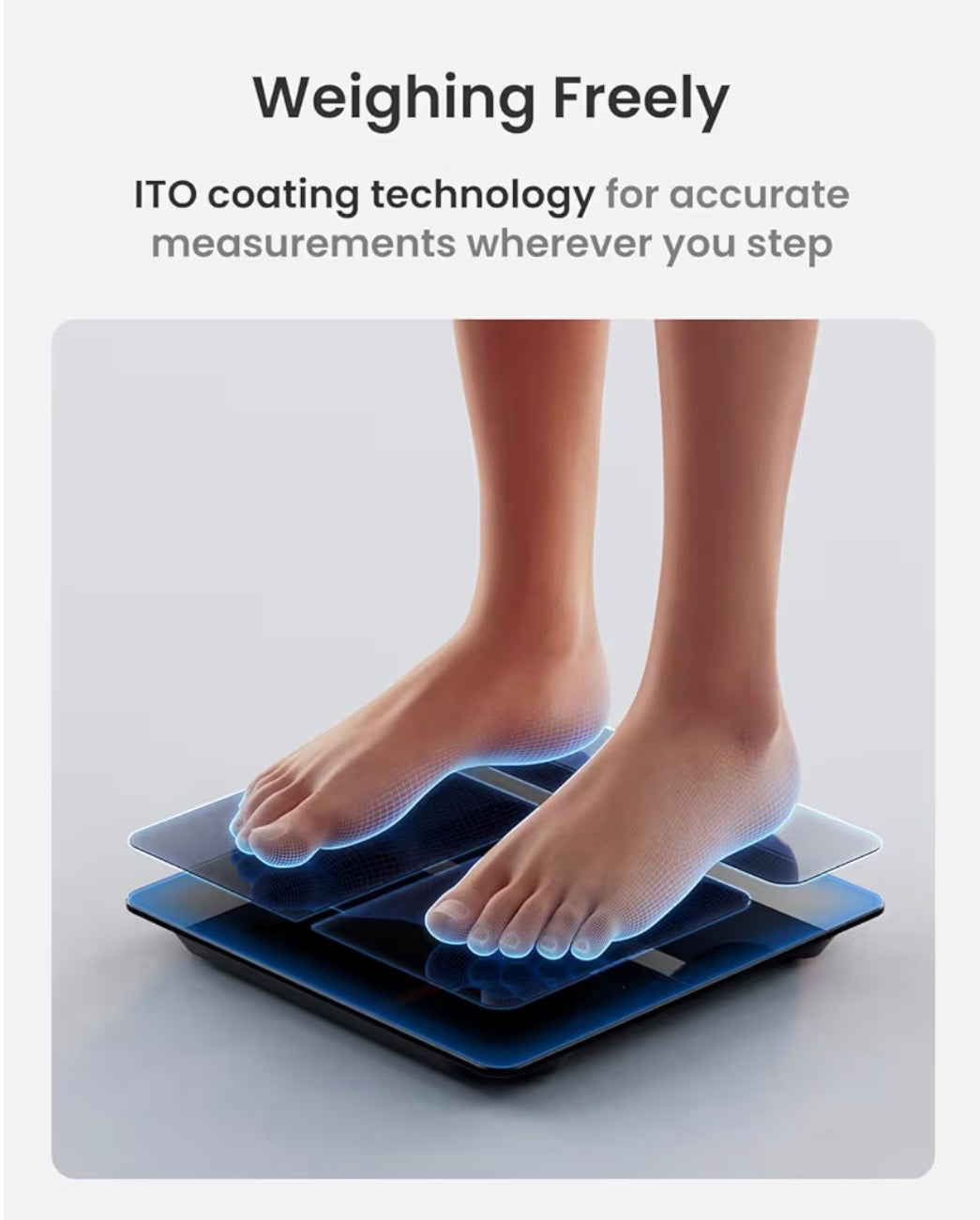 RENPHO Scales for Body Weight with Large Display, Smart Weighing Scales for Weight Monitoring, High Precision Bathroom Scales for Fitness Tracking, Sync APP, 400lb, Elis 2X
