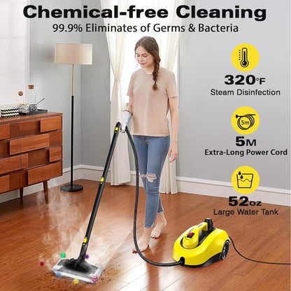 5 Bar Steam Cleaner with 26 Accessories