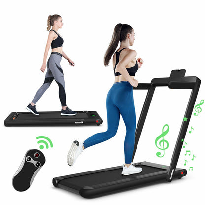 Folding Electric Treadmill with Bluetooth Connectivity (1-12 KPH)