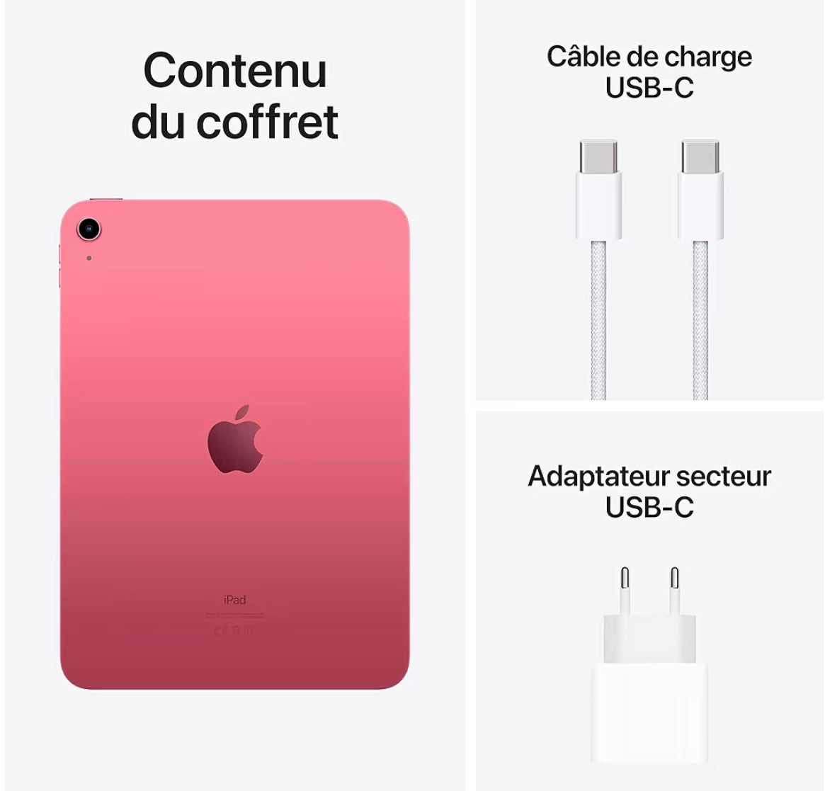 Apple iPad 10th Generation 10.9-inch 256GB Wi-Fi Cellular Pink Renewed