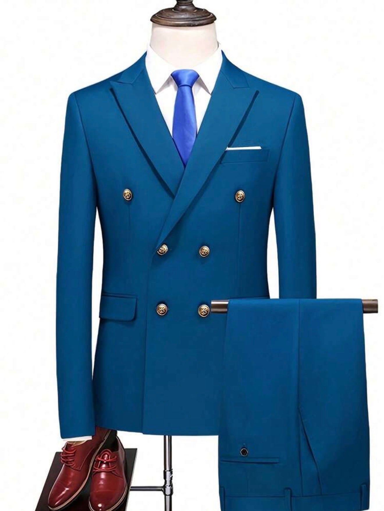 Men’s Slim Fit Business Suit 2 Piece Set