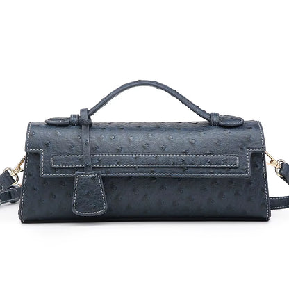 Hot Brand Design Ostrich/Snake Print Women Bag Handbag Ladies Handbags Fashion Luxury Brands Women'S Long Handbags Shoulder Bags