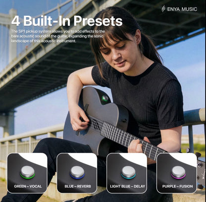 NOVA GO SP1 Carbon Fibre Acoustic Electric Travel Guitar
