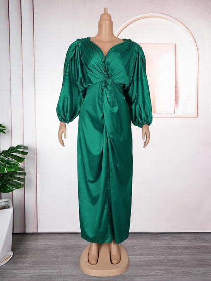 Plus Size Elegant African Dresses for Women Fashion Africa Clothing Turkey Wedding Party Gown Ankara Dashiki Robe Kaftan 2025
