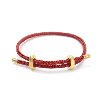 High Quality Bracelets Wire Rope Bangle for Women Colorful Handmade DIY Men Bracelets Adjustable Rope Bracelet Jewelry Wholesale
