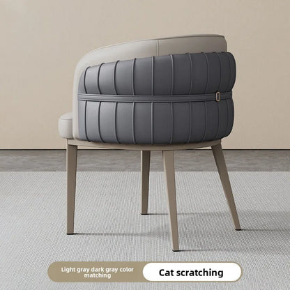 Light Luxury Restaurant Chair Upholstery Design Armchair Home Kitchen Backrest Stool Modern Simple Hotel Cafe Dining Chair
