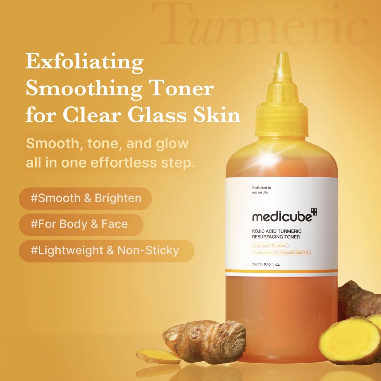 medicube Kojic Acid Turmeric Power Trio Toner Pads Toner Serum Skincare Set