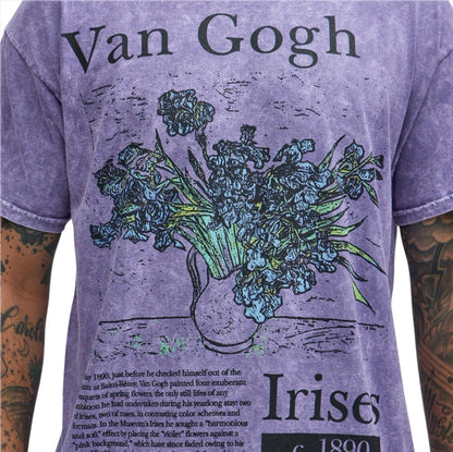 Vincent Van Gogh Irises Short Sleeve Tee Purple