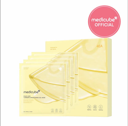 medicube Kojic Acid Turmeric Gel Mask 4 Sheets Gold Jelly Vitamin C