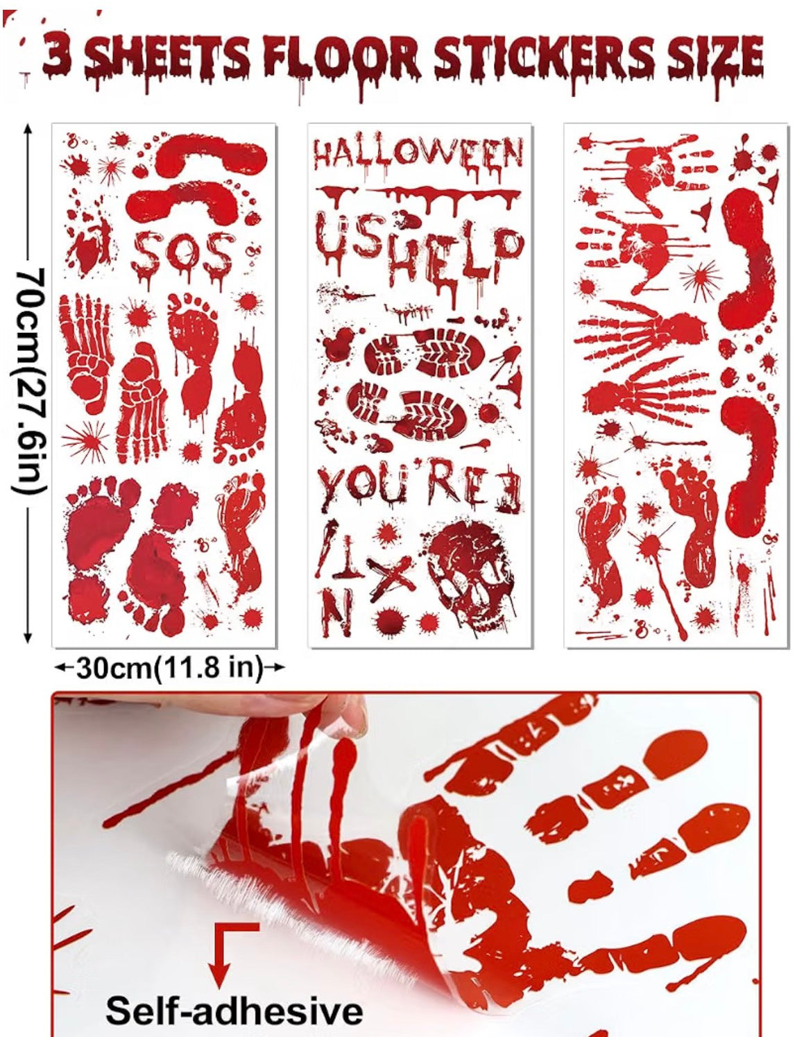 WOHOHOHO 202-Piece Bloody Halloween Decorations Set | Minja Superstore