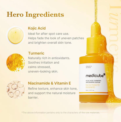 medicube Kojic Acid Turmeric Capsule Serum with Niacinamide Glow Capsules