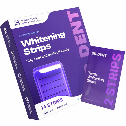 DRDENT Purple Teeth Whitening Strips Peroxide-Free
