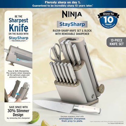 Ninja StaySharp 13-Piece Knife Block Set German Stainless Steel
