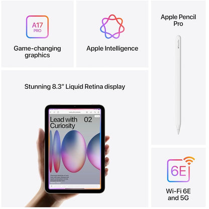 Apple iPad mini A17 Pro 256GB Wi-Fi 6E Starlight