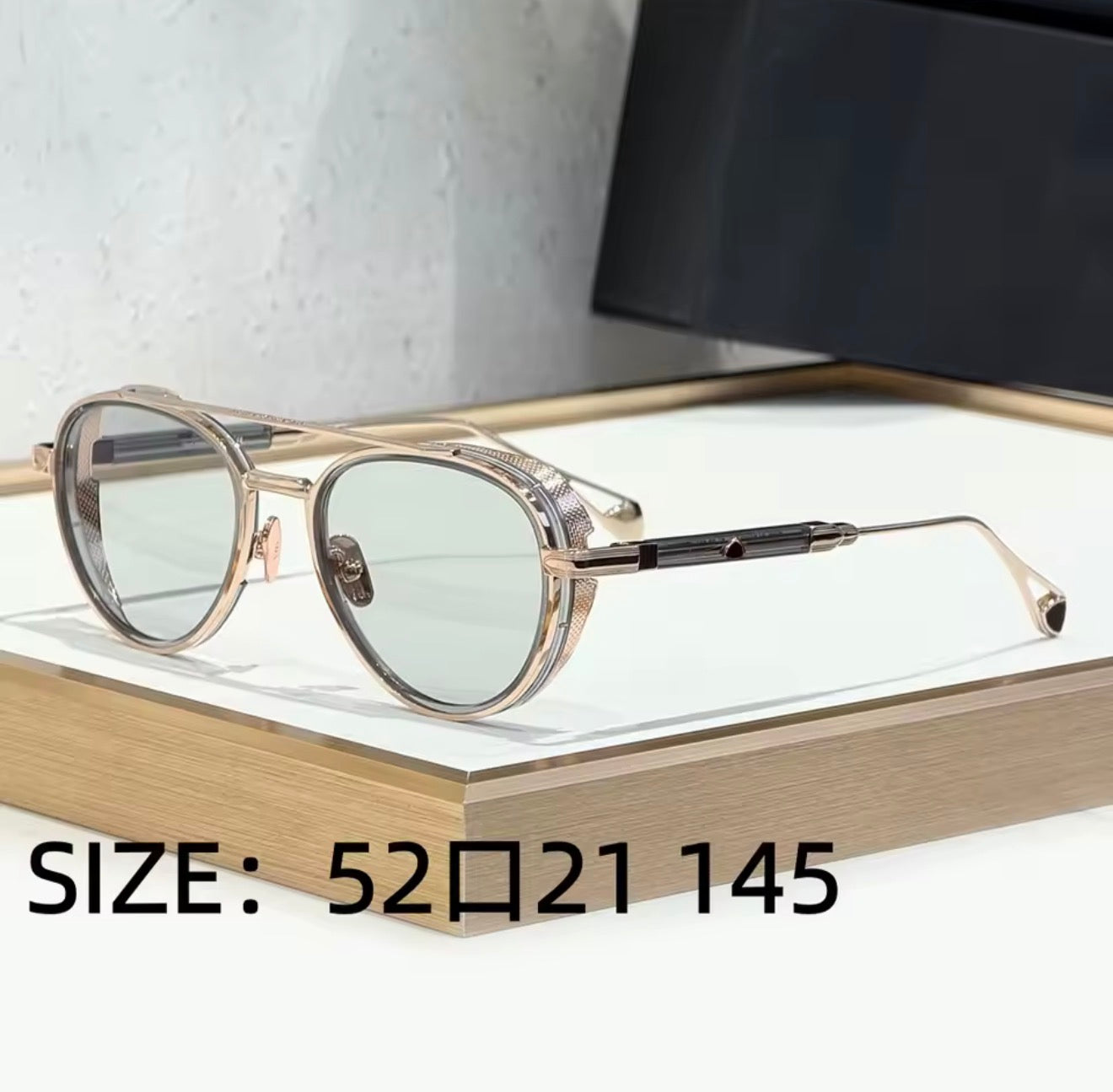 MAYB-PADKYLOB Luxury Round Metal Sunglasses