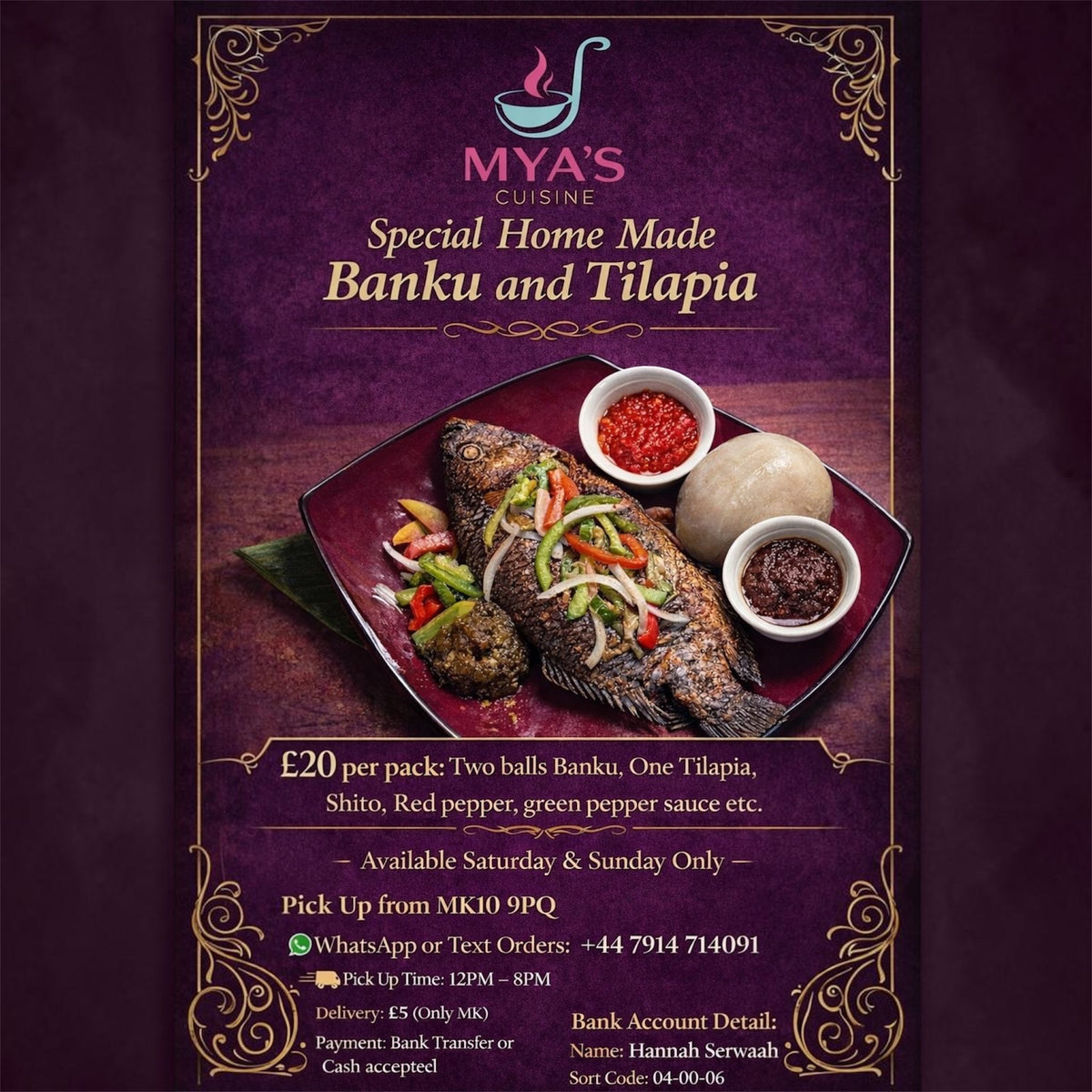 Mya’s Cuisine UK(Milton Keynes)