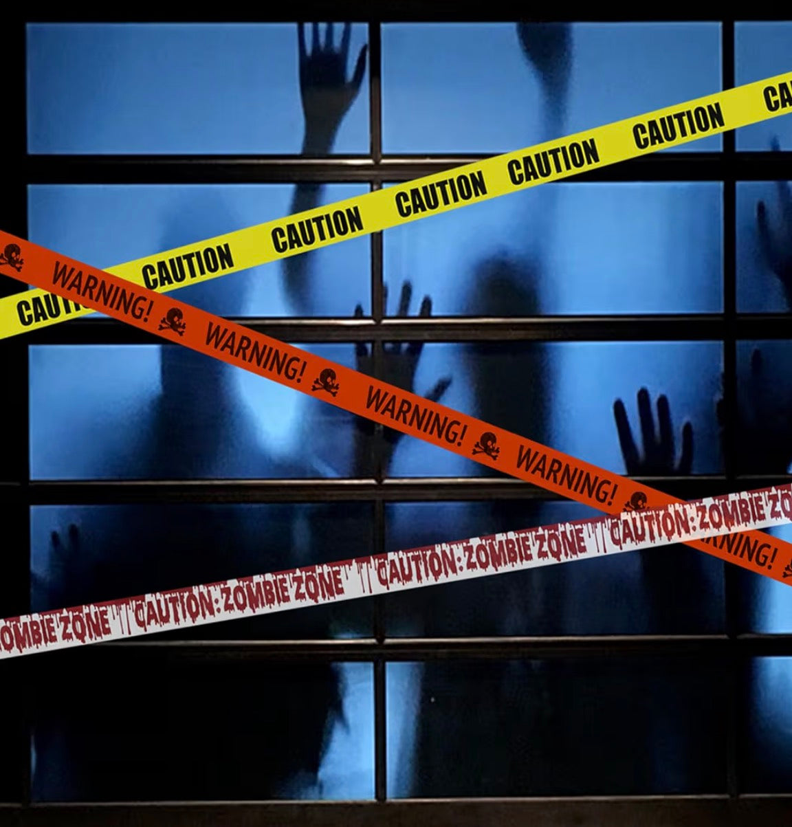 Jsdoin 30m Halloween Caution Tape | Yellow Hazard Decor