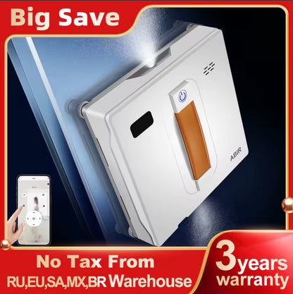 ABIR WD8 Robot Window Vacuum Cleaner with Dual Water Spray