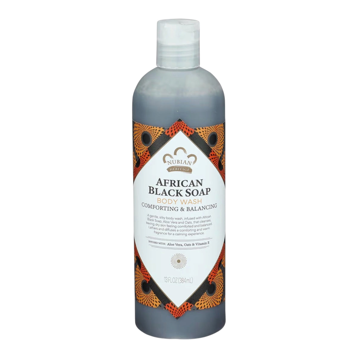 Nubian Heritage African Black Soap Body Wash | Natural Body Cleanser