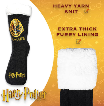 - Women'S Slippery Socks - Burgundy Gryffindor/Black Woolly Bed Socks - One Size Fits Women'S Size 5-8 - Official Merchandise