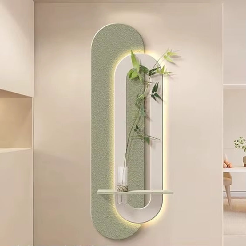 Light Luxury Porch Vertical Version of Imitation Sandstone LED Wall Lamp Painting Art Entrance Corridor Wall Lamp Mural Lamp