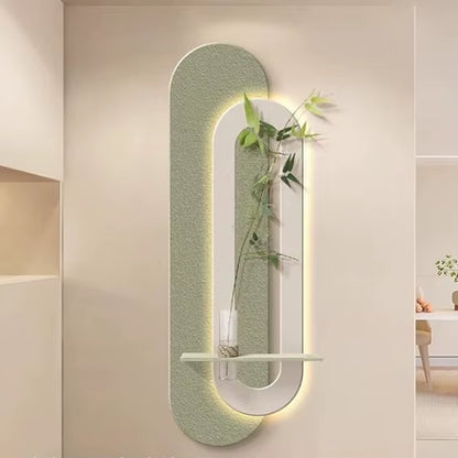 Light Luxury Porch Vertical Version of Imitation Sandstone LED Wall Lamp Painting Art Entrance Corridor Wall Lamp Mural Lamp