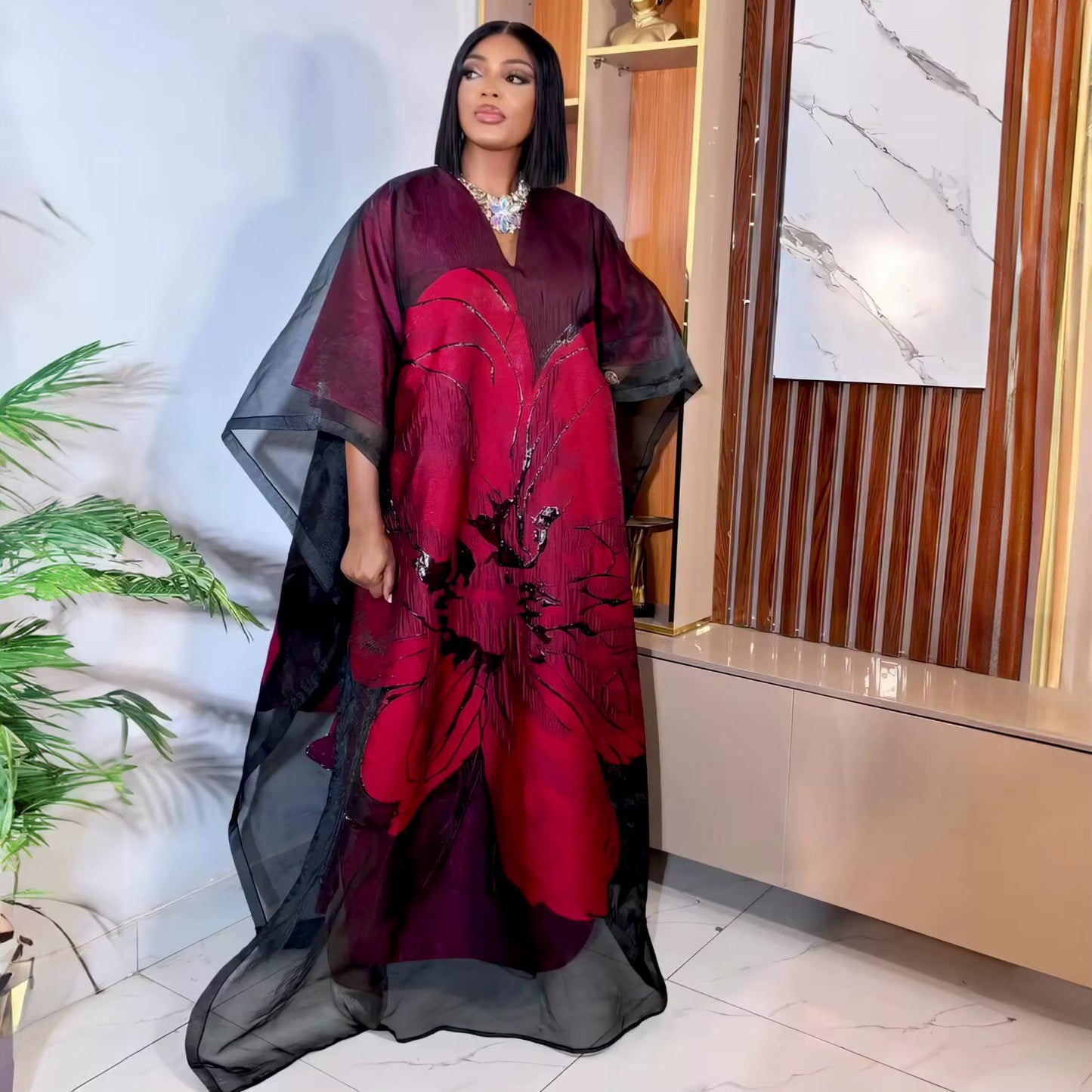 Luxury Two-Piece New Design African Dresses for Woman Embroidery Premium Clothing African Dresses for Woman Party for Women