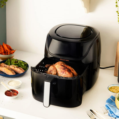 XXL Family Rapid Digital Air Fryer 8L [Compact Housing |7 Cooking Functions |10 Programmes] Energy Saving, Max 220°C, Use without Oil, Grill, Bake, Roast, Reheat, Frozen Etc. 27170