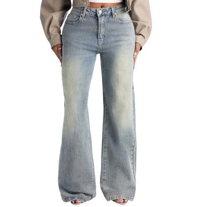 Next Chapter Baggy Wide Leg Jeans Vintage Wash