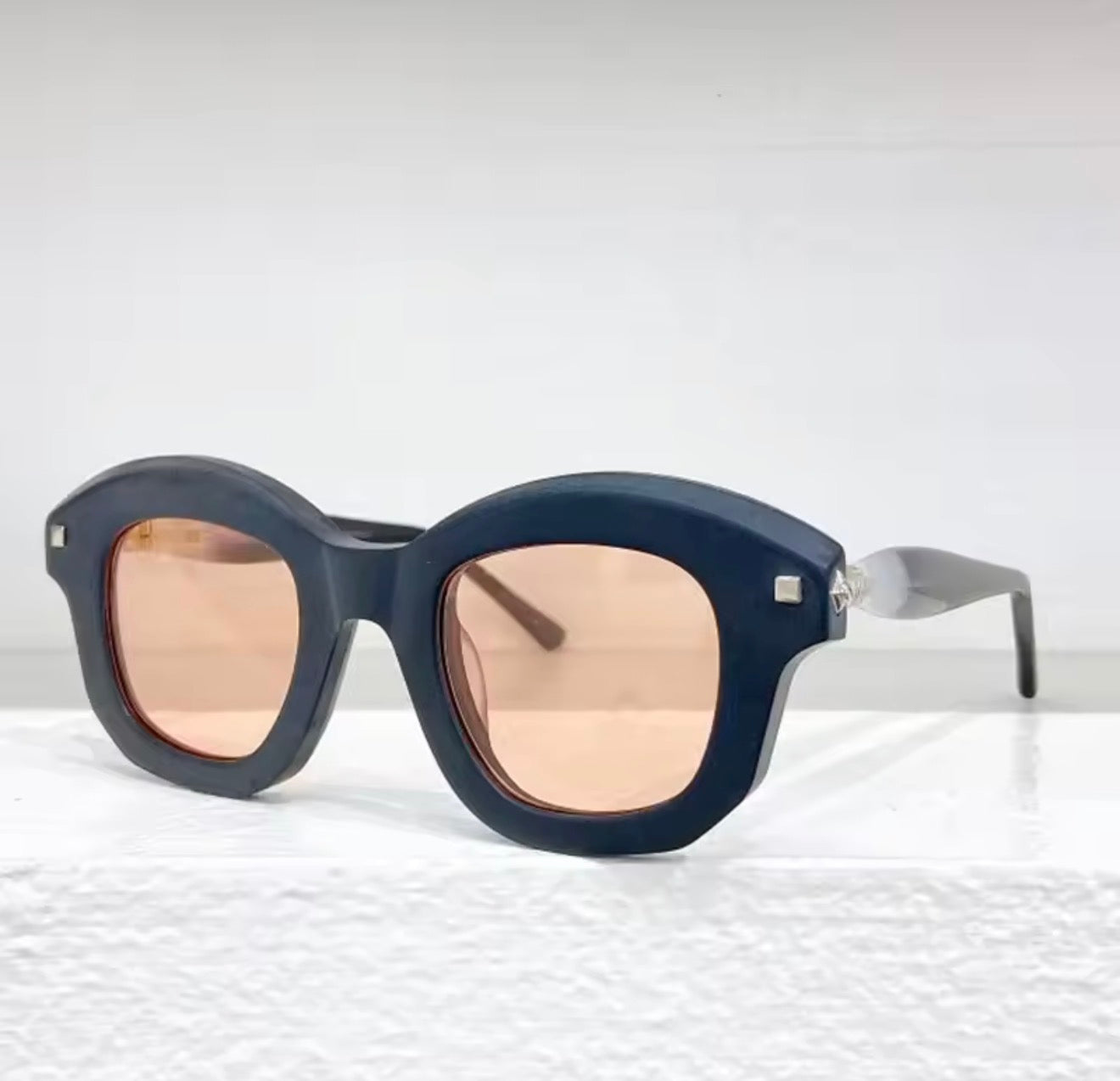 Maske J1 Thick Acetate Heavy Classical Sunglasses Uv400 Optical Prescription Frame Men Classical Designer Brand Germany Glasses