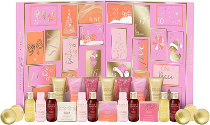 Jojoba, Vanilla & Almond Oil Luxury 24 Days of Beauty Advent Calendar Gift Set - Vegan Friendly