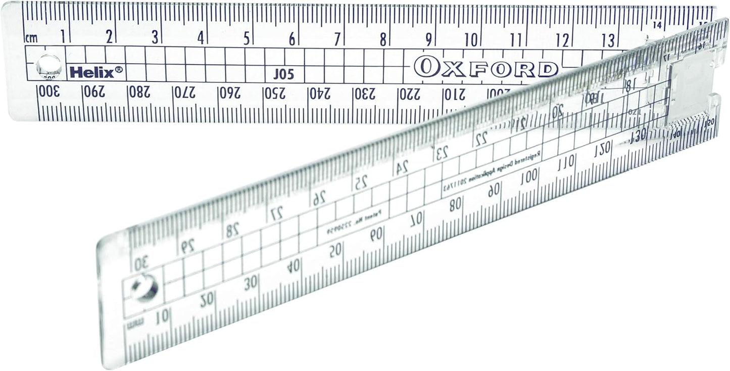 Helix Oxford 30Cm Folding Ruler, Oxford Blue