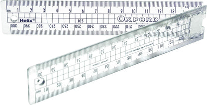 Helix Oxford 30Cm Folding Ruler, Oxford Blue