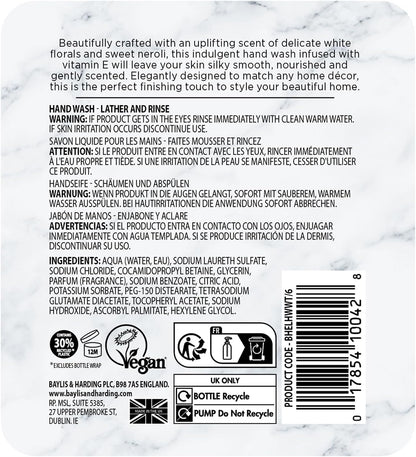 Elements White Tea & Neroli Hand Wash, 500 Ml (Pack of 3) - Vegan Friendly