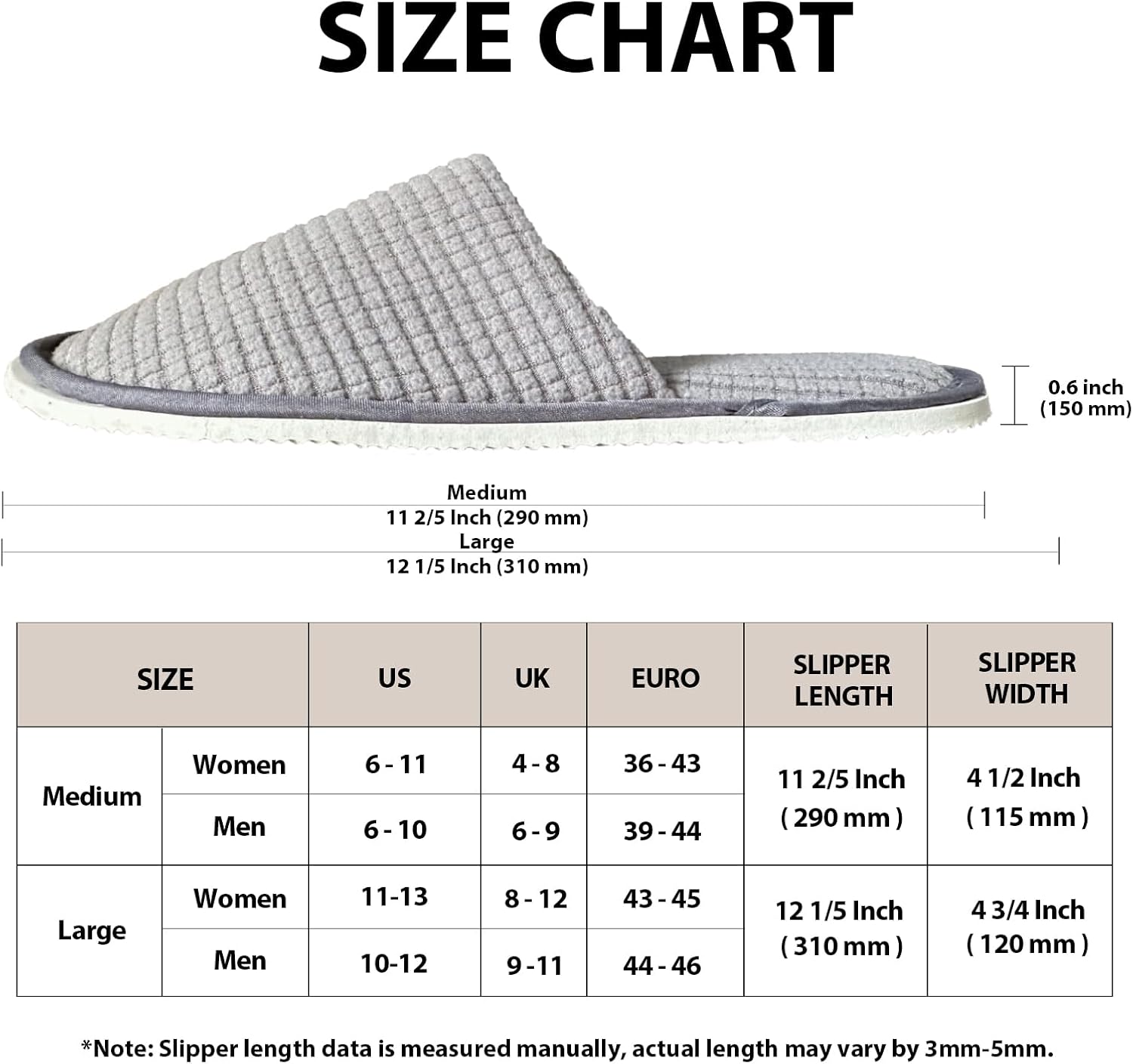 10 Pairs Disposable Slippers for Men and Women, Non Slip Washable Thick Velvet Cotton Slippers for Hotel Guest Spa Home Travel
