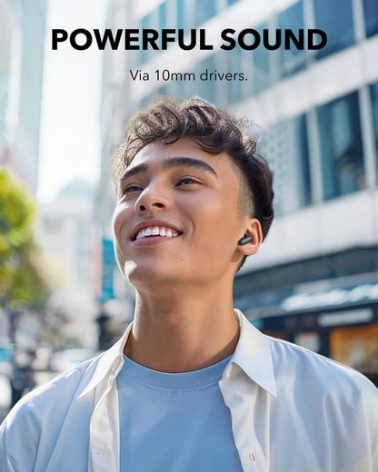 P30I by  Noise Cancelling Earbuds, Strong and Smart Noise Cancelling, Powerful Bass, 45H Playtime, 2-In-1 Case and Phone Stand, IP54, Wireless Earbuds, Bluetooth 5.4, App Control