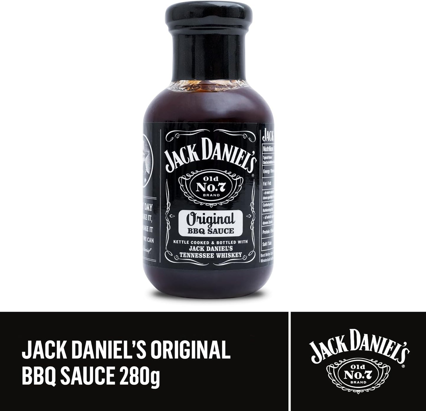 Jack Daniels BBQ Sauce Gift Set, 1X Honey, 1X Original BBQ Sauce Tennessee Whiskey, Jack Daniels Gifts for Men - Barbecue Food Gifts for Boyfriend, Dad and Mens Gift for Birthday, Stocking, Christmas