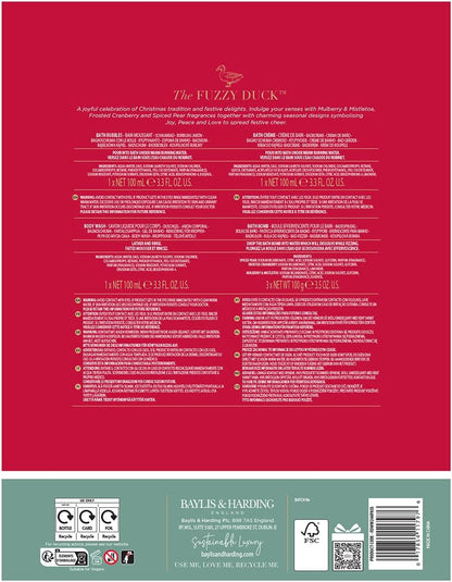 the Fuzzy Duck Winter Wonderland Luxury Bathtime Bliss Gift Set (Pack of 1) - Vegan Friendly