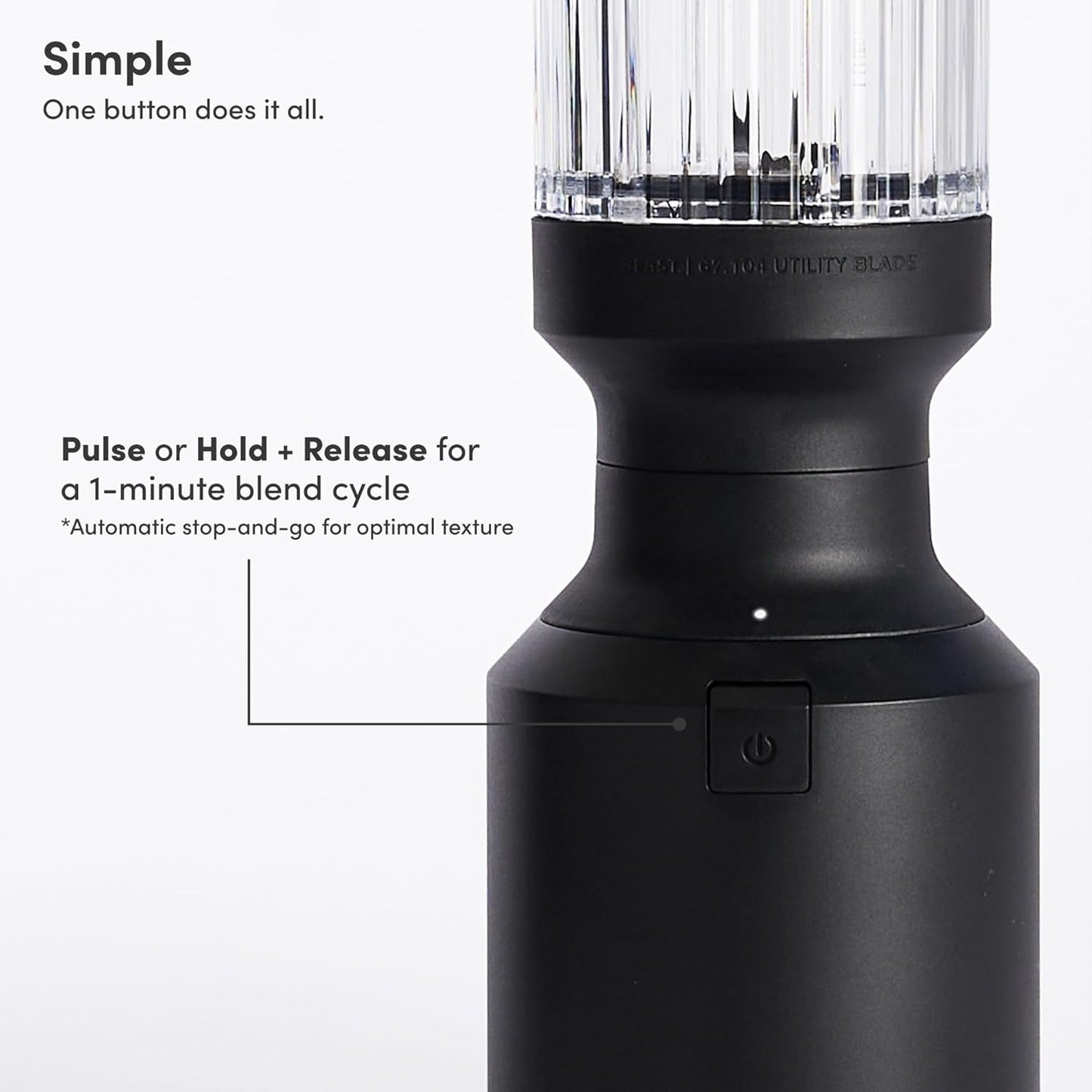 Mighty 650| Premium Compact Personal Blender | Smoothies, Shakes, Dressings, Sauces | Includes Extra Vessels, Lids and Straws | 650W (Black)