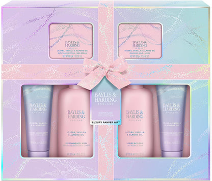 Jojoba, Vanilla & Almond Oil Luxury Pamper Gift Set (Pack of 1) - Vegan Friendly