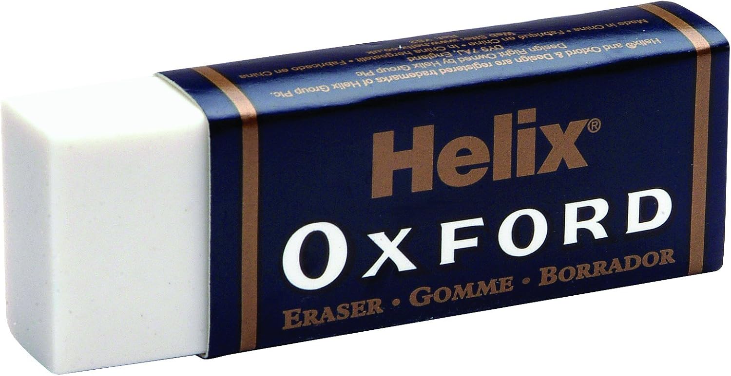 Helix Oxford Twin Pack of Erasers, Oxford Blue, Large