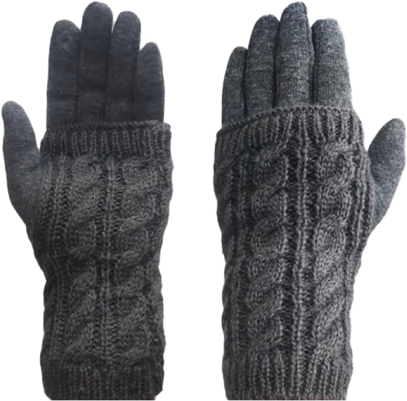 Winter Gloves for Women, Knitted Thermal Warm Touchscreen Windproof Gloves, Fleece Lined for Running Cycling Skiing Outdoor Sports