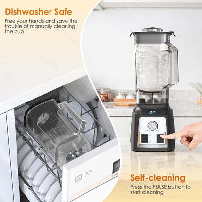 Blender Smoothie Maker, 2000W Powerful Blender for Kitchen with 2L Bpa-Free Tritan Container, 8 Sharp Blades with 30000 RPM High-Speed Jug Blender, Professional Smoothie Maker for Ice/Nut
