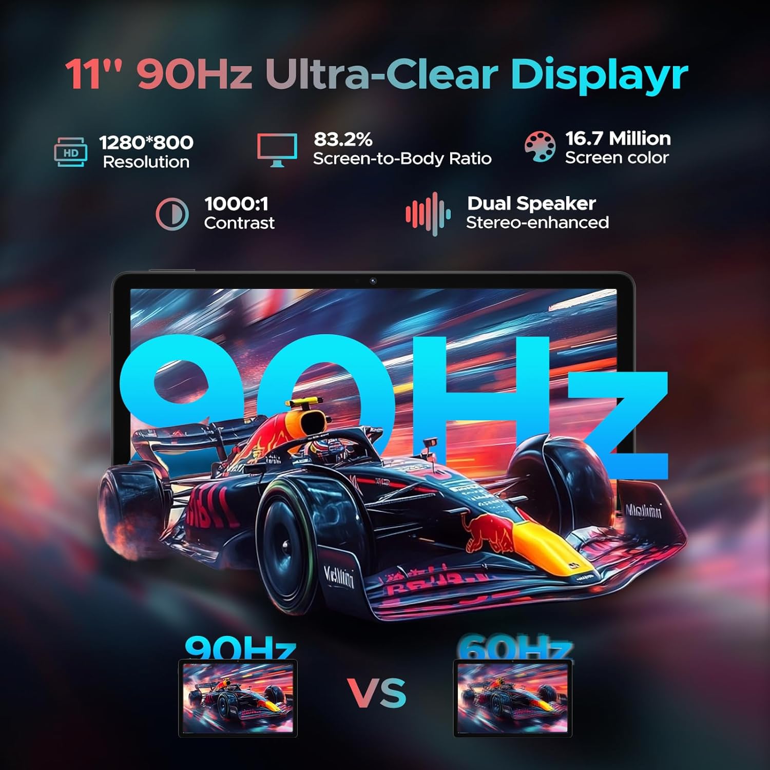 DOOGEE Pro 2025 Newest Android 16 Tablet 11 Inch, Gemini AI Android Tablets Octa-Core 32GB RAM 256GB ROM(TF 2TB), 8580Mah Battery, 3.5Mm Jack | Widevine L1 | 5G Wifi | 13MP+5MP | GPS | OTG, Black