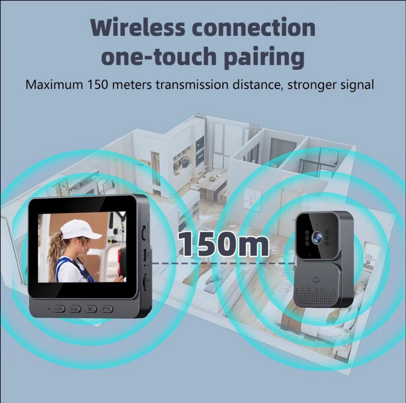 Video Doorbell Camera UK No Subscription Fees Smart Security