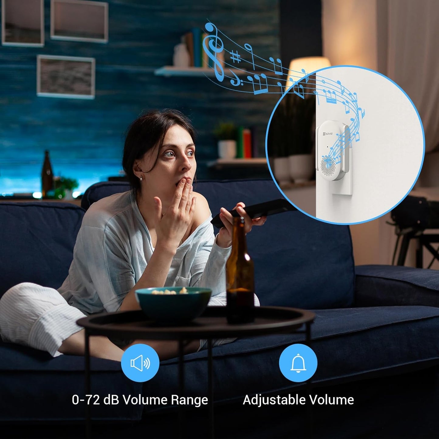 2K Dual-Lens Video Doorbell Camera with Chime, Solar Panel Included, Human Package Detection, 32GB Local Storage No Monthly Fee, Wired or Battery, Colour Night Vision, EP3X Pro Chime Kit