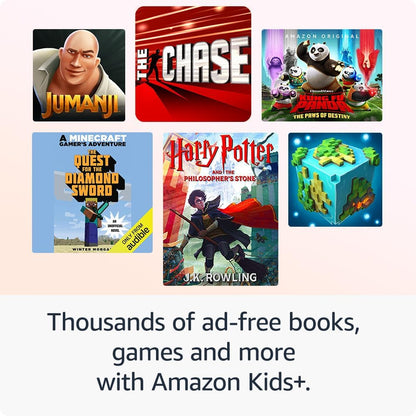 Fire HD 8 Kids Pro Tablet (Newest Gen), Ages 6–12 | 3 GB Memory, Includes Ads-Free Books, Games and Videos That Children Love, 8" HD Screen, Parental Controls, 13-Hr Battery, 32 GB