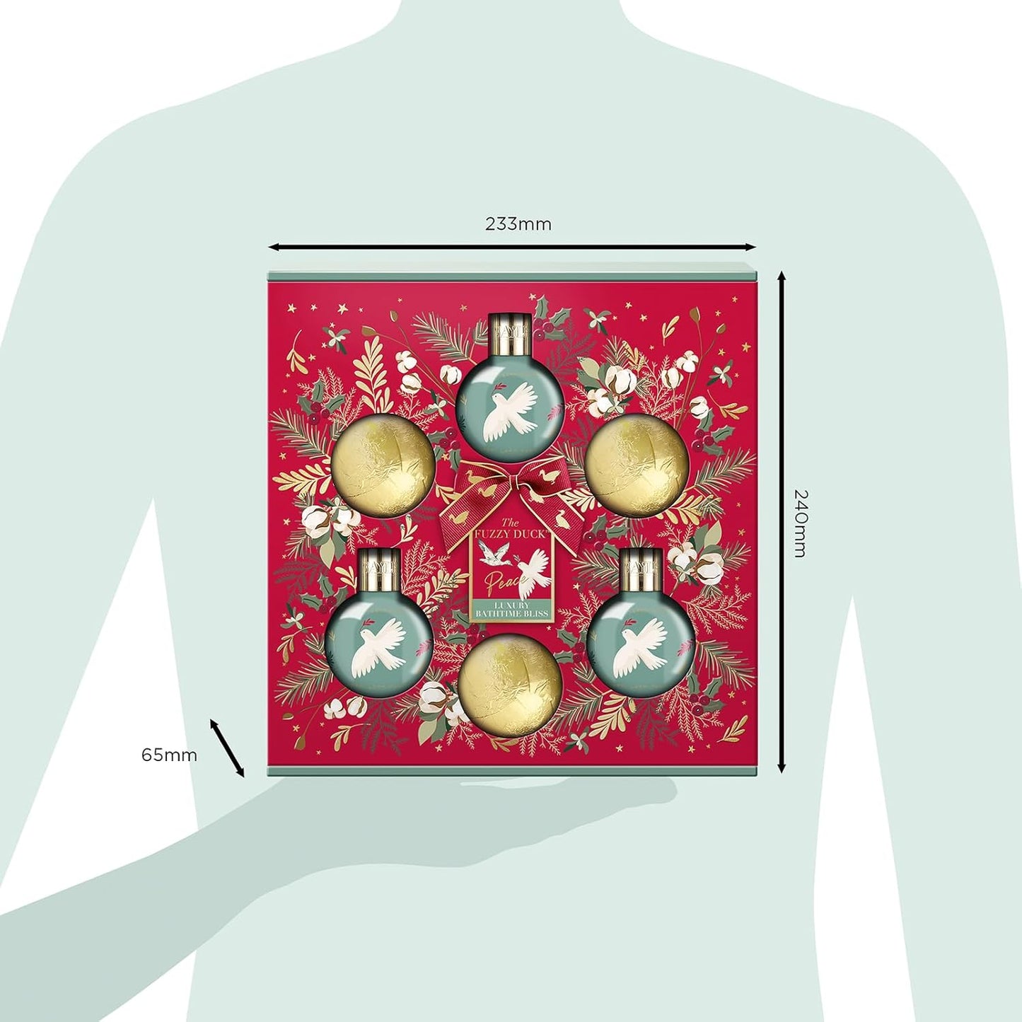 the Fuzzy Duck Winter Wonderland Luxury Bathtime Bliss Gift Set (Pack of 1) - Vegan Friendly