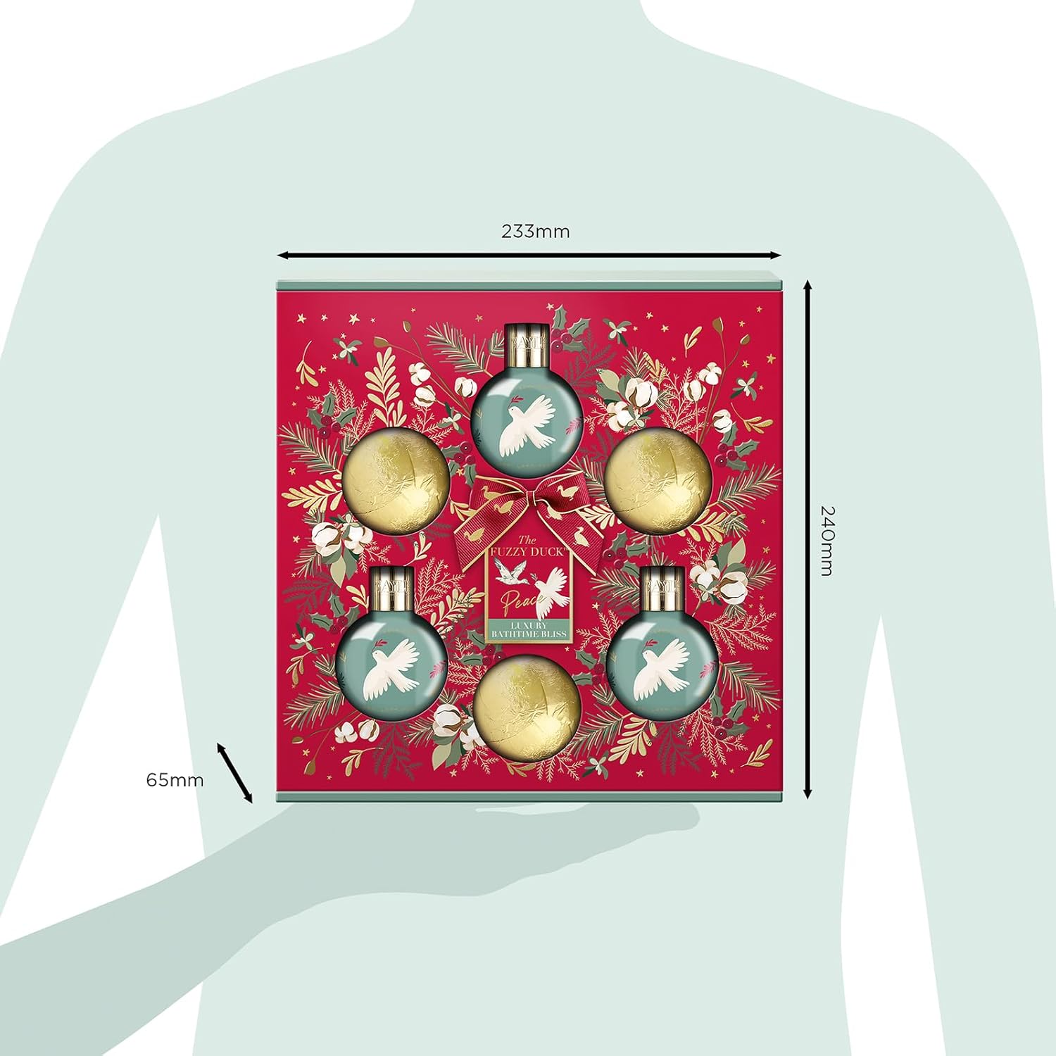 the Fuzzy Duck Winter Wonderland Luxury Bathtime Bliss Gift Set (Pack of 1) - Vegan Friendly