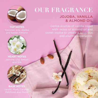 Jojoba, Vanilla & Almond Oil Luxury 24 Days of Beauty Advent Calendar Gift Set - Vegan Friendly